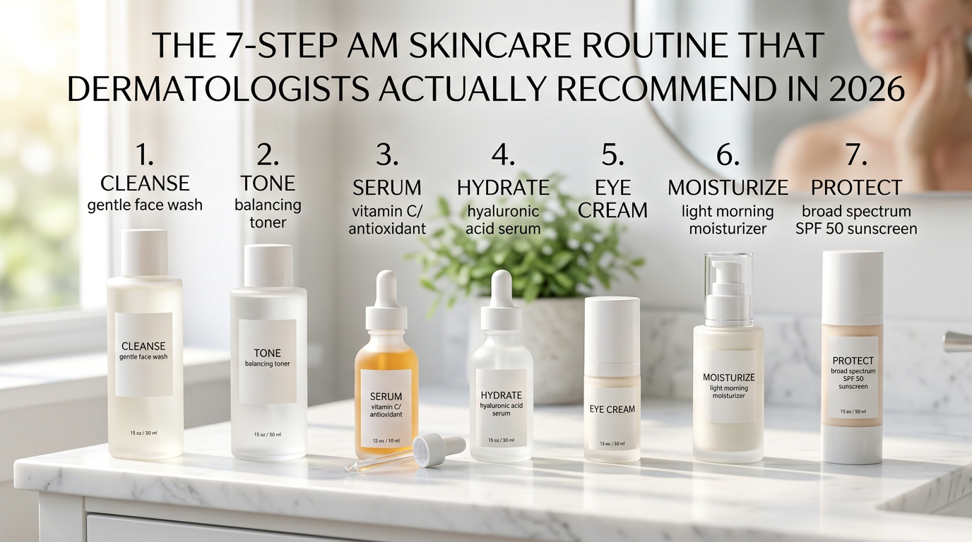 7-Step AM Skincare Routine